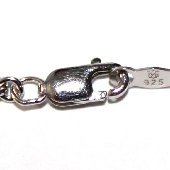 Sterling Silver Cubic Zirconia Heart Bracelet - Picture 5 of 6